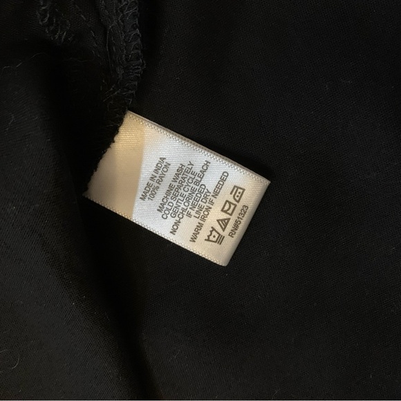 CeCe Black Shoulder Tie Tank Top Women Medium Rayon - Picture 7 of 7